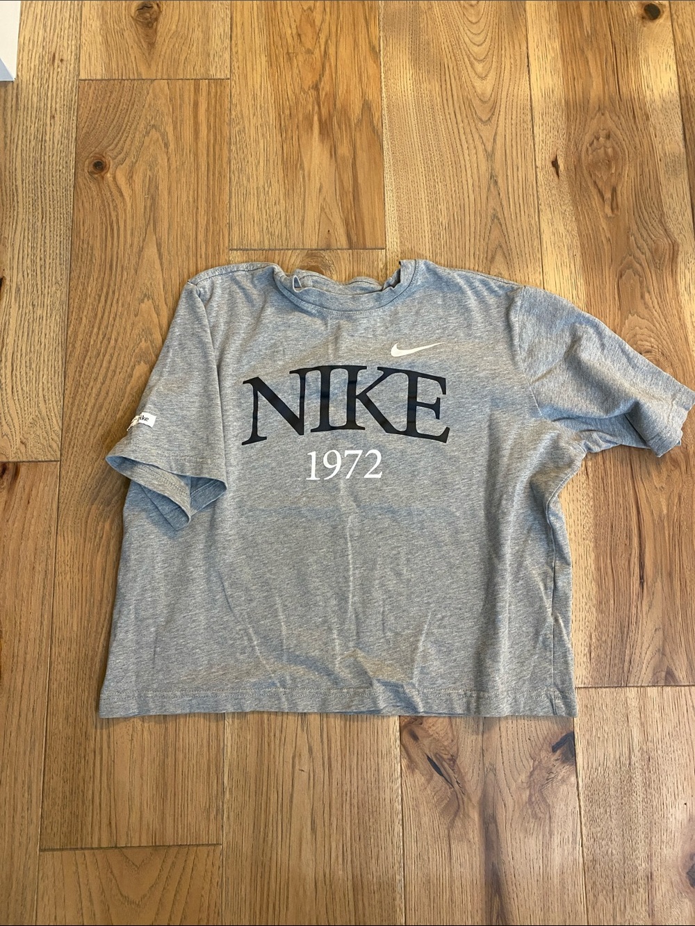 Nike Gray woman’s Short Sleeve Tee with 1972 Logo